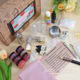 JUYRLE Lipstick Making Kit- 47Pcs DIY Matte Velvet Lipstick Set, Lip Gloss Kit, Make Your Own Lip Stain Kit with Beeswax Long-Lasting Quick-Drying Non-Stick Cup Lip Makeup Gift Kit for Women Beginner JUYRLE