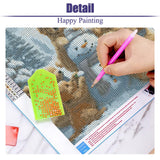 STGLCR Snowman Diamond Painting Kits for Adults - Dog Diamond Art Kits for Adults Beginner, Winter DIY Full Drill Diamond Dots Paintings with Diamonds 5D Gem Art and Crafts Home Wall Decor 12x12inch STGLCR