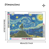 MBNTJHT DIY Anime Diamond Art Kits for Adults Beginners,Easy Starry Night Diamond Painting Kits for Adults,Cartoon Full Drill Gem Art Kits for Home Wall Decor 12X16 Inch. MBNTJHT