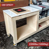 HOLKIE Leveling Casters with Ratchet Handle Design Casters Set of 4 Total Capacity 2200 Lbs Heavy Duty Industrial Casters with Adjustable Leveling Pads (TD60) HOLKIE