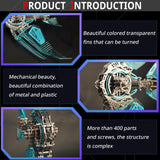 YUEZUDPO 3D Metal Puzzles for Adults, Metal 3D Puzzle DIY Colorful 3D Metal Puzzle 529 Pieces Mechanical Building Kit,3D Metal Model Kits to Build for Birthday Christmas YUEZUDPO