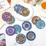 Frienda 30 Pcs Diamond Painting Refrigerator Magnets Spring Diamond Art Magnet Kits for Adults Summer Mandala Flower Cat Fridge Stickers for Beginners Adults Kids DIY Craft Gifts Home Decors(Mandala) Frienda
