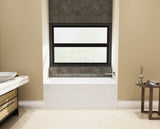 Aqua Eden VTAP603222R 60-Inch Acrylic 3-Wall Alcove Tub with Right Hand Drain Hole, White Kingston Brass