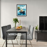 ARNLRDYA Sea Fishing Paint by Numbers for Adults, Fishing Boat Paint by Number Kits, Ocean Seaside Scenery DIY Acrylic Painting for Home Decor(16×20inch, No Frame) ARNLRDYA