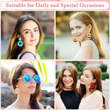 EggSun Polymer Clay Earring Kit & Clay Jewelry Making Kit with Cutters, 500+Pcs Jewelry Craft Supplies with 24 Oven-Bake Colors Cutters Ear Hooks Charms Beads Tools Instructions for Beginners & Adults EggSun