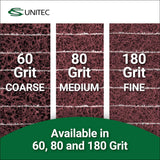 C.S. Unitec | PTX Interleaf Combi Wheel | 80 Grit Metal & Wood Buffer Polisher Machine Attachment for Grinder Tool | 4" Diameter x 4-1/8" Wide (47312) CS Unitec