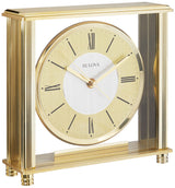 Bulova B1700 Grand Prix Clock, Brass Bulova