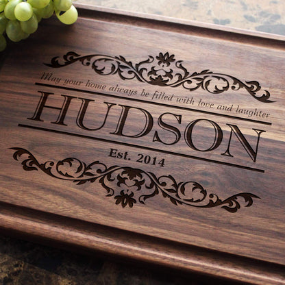 Straga Personalized Cutting Boards | Handmade Wood Engraved Charcuterie | Custom Housewarming, Home Purchase Gift for Homeowners, Real Estate Agents - WoodArtSupply