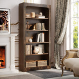 Tribesigns 70-Inch Rustic Brown 5-Tier Bookcase for Home and Office Tribesigns