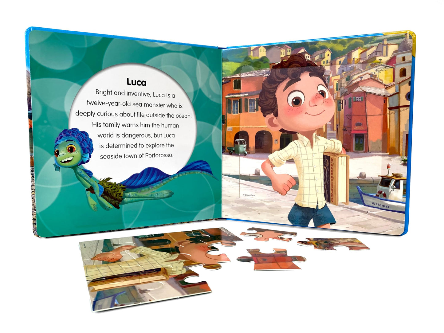 Disney / Pixar Luca My First Puzzle Book - Jigsaw Puzzles for kids, 10-page board book, 5 puzzles to enjoy