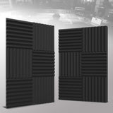 52 Pack Acoustic Panels 1 X 12 X 12 Inches - Acoustic Foam - High Density- Soundproof Studio Wedges - Charcoal audiosoul