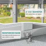 YITAHOME 12 x 20 FT Outdoor Metal Carport, Heavy Duty Carport Canopy for Outside with Metal Roof, Garage Car Shelter Shade for Boats, Car, Truck, Gray YITAHOME