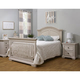 Sorelle Furniture High Arch Portofino Crib, Classic 4-in-1 Convertible Crib, Crib Made of Wood, Wooden Baby Bed, Toddler Bed, Child’s Daybed and Full-Size Bed, Nursery Furniture-Brushed Ivory Sorelle