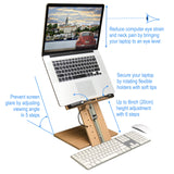 A+ Book Stand BS1500PRO Large Portable Height Adjustable Foldable Eye-Level Ergonomic Bookstand Holder for Reading Hands Free Large Thick Heavy College Textbooks Tablets Neck Pain Free A+ BOOK STAND