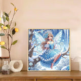 Diamond Art Painting Kits for Adults Butterfly Fairy Princess, 5D Special Shape Diamond Art Kits for Beginners, Crystal Rhinestones Diamond Art Painting for Home Wall Decoration Gift 12×12 inch AiYuanzsh