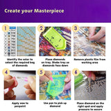 EWJRNSF 6 Pack 5D Diamond Painting Kits for Adults Beginners, Diamond Arts Kits Diamond Art Sets,Gem Painting Arts & Crafts Home Wall Decoration 11.8x15.7 Inches Butterfly EWJRNSF