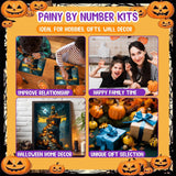 cviokrdu Halloween Paint by Numbers Kit for Adults - Castles Adult Paint by Number Kits Without Frame, DIY Halloween Oil Painting for Gift Home Wall Decor (16x20inch) cviokrdu