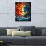 Basketball with Flames Painting Graffitic Sports Paint by Number Kits 16 x 20 inch Canvas Basketball on Fire DIY Oil Painting for Kids Adults Beginner with Brushes and Acrylic Boho Art(Frameless) TUMOVO