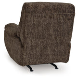 Signature Design by Ashley Rampant Casual Manual Rocker Recliner with Pillow-Top Arms, Dark Brown Signature Design by Ashley