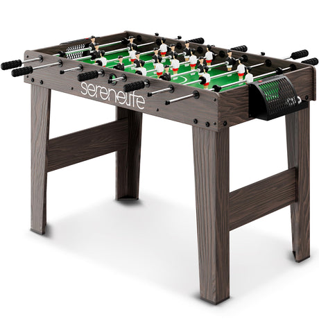 SereneLife Full Size Foosball Table, Soccer with Foose Ball Set for Home SereneLife