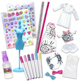 Barbie Tie-Dye Fashion Designer Kit – DIY Design Set for Girls with Dresses, Markers, Stickers & Tools – Create Real Barbie Outfits, Craft Activity for Kids Ages 6+ Tara Toys