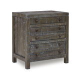 Modus Furniture Solid Wood Nightstand, 3-Drawer, Townsend - Gunmetal Modus Furniture