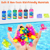Magic Toys Water Gel Kit: 20 Colors Fairy Aqua Gel with Pearlized & Luminous Magic Paint - Handmade Creative Water Art Set with 12 Shape 3D Molds for Kid Birthday Party Gift Toylfort
