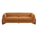 Christopher Knight Home Almab 82 Inches Sofa Couch, Cozy Boucle Upholstered 3-Seater Sofa, Wood Frame Couch, Comfy Couches for Living Room and Office, Modern Sofa, Caramel Brown Christopher Knight Home