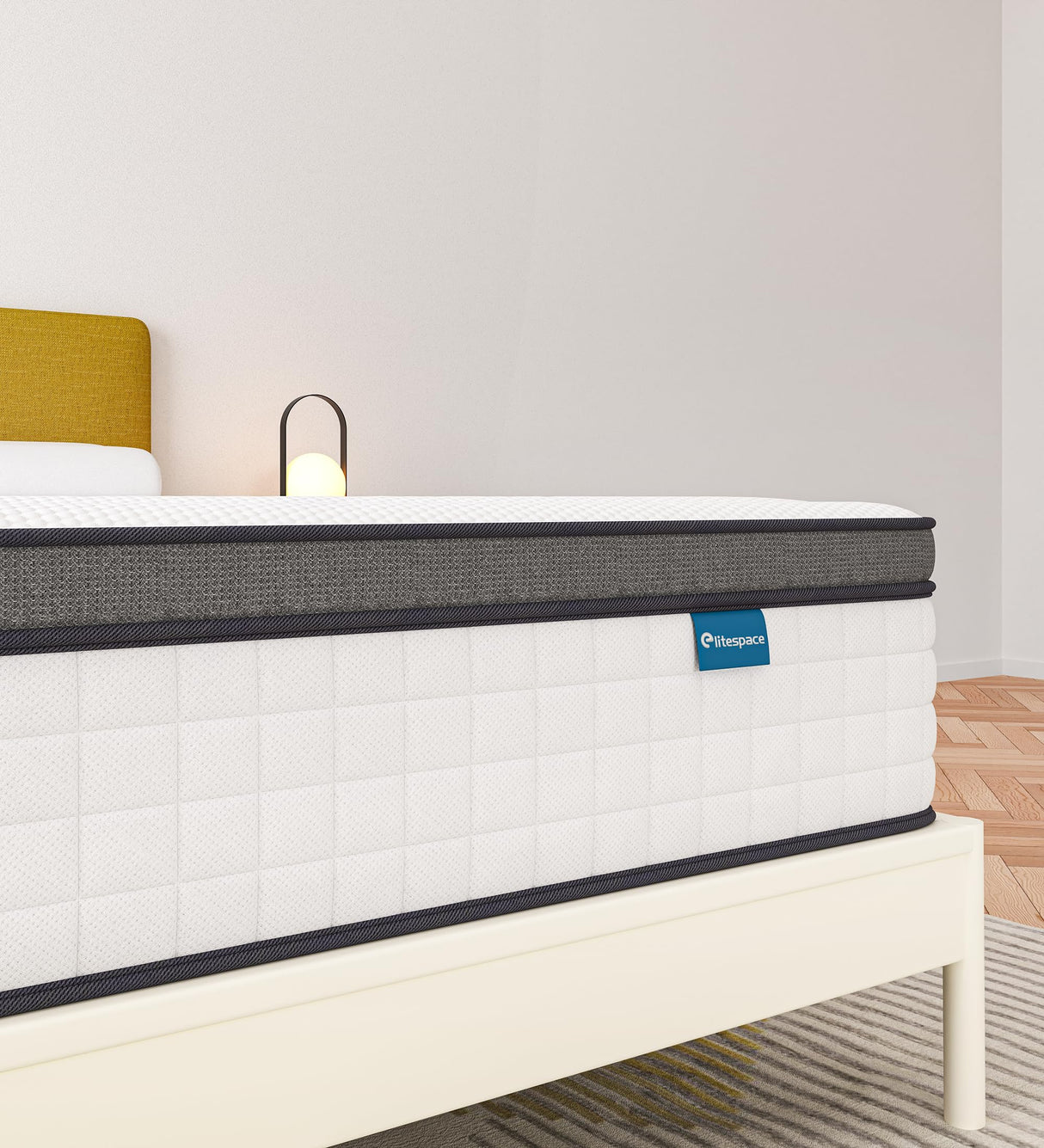 elitespace Full Size Mattress,10 Inch Full Mattress in a Box,Hybrid Memory Foam Full Size Mattresses,Medium Firm Soft and Comfort White Mattress,CertiPUR-US. elitespace