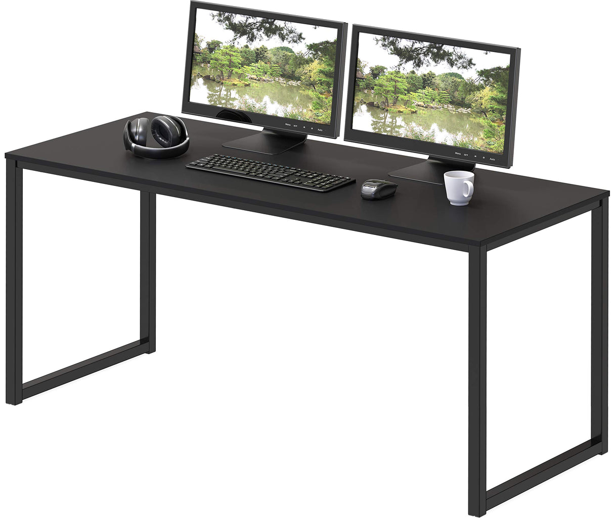 SHW Home Office 48-Inch Computer Desk, Black SHW