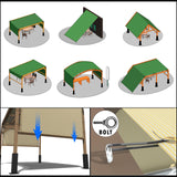 ShadeMart 8' W x 16' L Pergola Sun Shade Grey 95% Canopy Outdoor Replacement Cover with Grommets and Stainless Steel Weighted Rods for Patio, Backyards, Carport, Garden (We Make Custom Size) ShadeMart