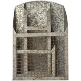 Primitives by Kathy Rustic Farmhouse Wire Bins - Handmade Galvanized Metal for Home and Kitchen Decor, Farmhouse Style Primitives by Kathy