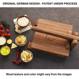 panan Wooden Tortilla Press Mexican Tortillera Presser Made from Natural Food-Grade Acacia Wood - Large Wood Pataconera with 50 Pieces Parchment Paper, Dough Cutter and Recipes eBook (Square 10") panan