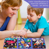 Magnetic Puzzles for Kids Ages 4-8 - 3 in 1-75 Pieces Magnet Jigsaw Puzzle Book for Toddlers Ages 3-5 Outer Ocean Magnetic Travel Puzzle Board Activities Toy for Boys and Girls for Christmas Toys CCBLZLL