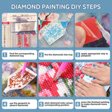 Ycydilirab Enchanted Glow Forest Diamond Painting for Adults-Diamond Art for Adult Beginners,Mushroom Gem Painting Crafts for Adults Home Wall Decor,DIY 5D Gem Art Perfect for Relaxation 12x16inch Ycydilirab