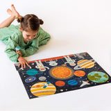 Petit Collage Floor Puzzle Outer Space 24 Pieces | Large Puzzle for Kids | Completed Outer Space Puzzle Measures 18” x 24” | Makes a Great Gift Idea for Ages 3+ Petit Collage