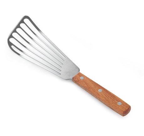 New Star Foodservice 43068 Wood Handle Fish Spatula, 6.5" Blade, Silver New Star Foodservice