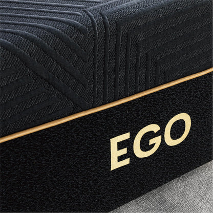 EGOHOME 14 Inch King Mattress, Copper Gel Memory Foam Mattress for Pain Relief, Therapeutic Mattress in a Box, CertiPUR-US Certified, Fiberglass Free Medium Mattress, Black