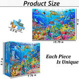 Puzzles for Kids Ages 4-8 Year Old - Underwater World, 100 Piece Jigsaw Puzzle for Kids 4-6-8 Year Old Learning Educational Puzzle Toys Gifts Toddler Puzzles Ages 4-8 for Boys and Girls Eirenke