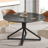 Tribesigns Round Conference Table, 47" Small Meeting Table for 4 People, Circle Seminar Table Reception Negotiation for Office Conference Room (Only Table) (Grey) Tribesigns