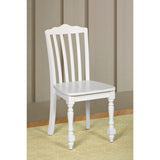Hillsdale Furniture Lauren Wood Dining or Desk Chair, White Hillsdale