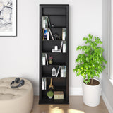 Prepac Narrow Cabinet Media Storage, Slim Barrister Tower, Black Prepac