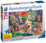 Ravensburger Cute Crafters - Large Format Jigsaw Puzzle for All Ages | 750 Unique Pieces | Softclick Technology FSC Certified | Ideal for Brain Game & Educational Fun Ravensburger