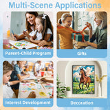 Aestalrcus Horse Paint by Numbers for Adults, Paint by Numbers Kit for Adults Horse, Adult Paint by Number Gifts and Home Decor 16x20 Inch Aestalrcus