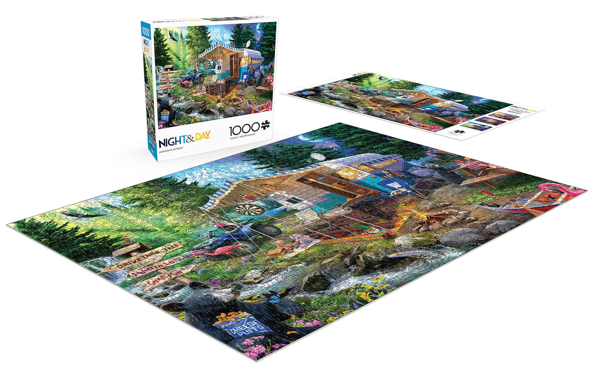 Buffalo Games - Jeff Haynie - Mountain Retreat - 1000 Piece Jigsaw Puzzle For Adults - High Quality Challenging Puzzle Perfect for Game Nights - Finished Puzzle Size is 26.75 x 19.75 Buffalo Games