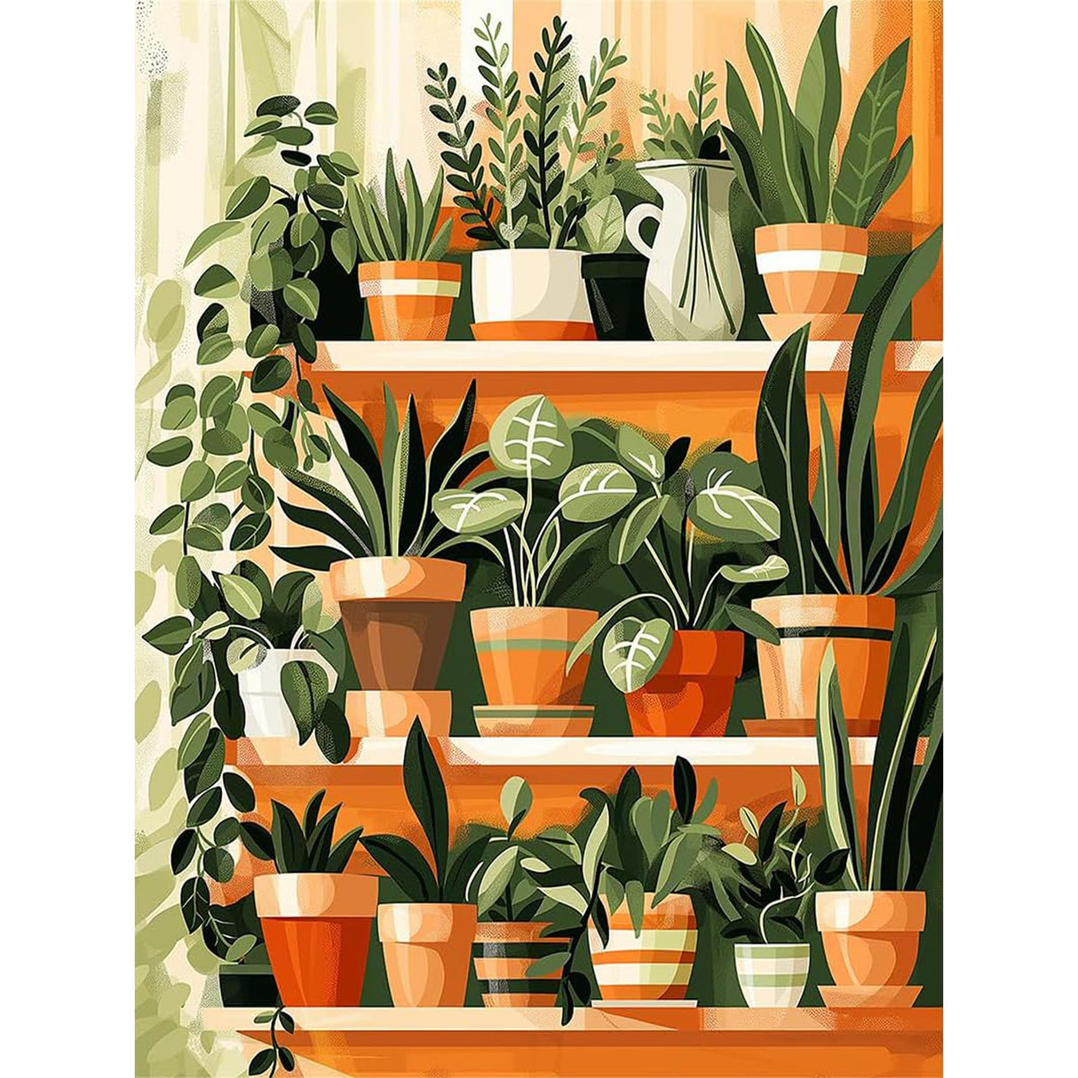 Plant Diamond Painting Kits for Adults - Potted Diamond Art Kits for Adults, Round 5D Gem Art Kit for Adult DIY Crafts Kit Gift Home Wall Decor Gifts (16x12 inch) xackcme