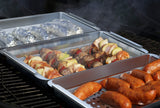 Yukon Glory™ BBQ 'N SERVE Grill Basket Set - Includes 3 Grilling Baskets a Serving Tray & Clip-on Handle - "Patented Grill-to-Table Design" Perfect For Grilling Fish Veggies & Meats Yukon Glory