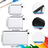 Frienda 10 Pieces Sublimation Coin Purse DIY Blank Cosmetic Pouch Graduation Small Cute Coin Purse Heat Transfer Cosmetic Canvas Bag with Zipper for Ladies Kids Frienda