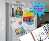 Disney / Pixar Cars Deluxe Poster Paint & Color - Coloring Book for kids, 80 illustrations, 10 watercolor paints, 12 crayons, 1 paint brush Phidal