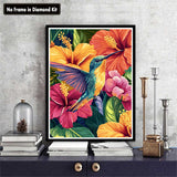 Zariocy Paint by Numbers Kits for Adults - Hummingbird DIY Oil Paintings Canvas Acrylic Paint Set - Animal Paint by Numbers Kit for Beginners and Ideal for Home Decor 16x20 inch Zariocy